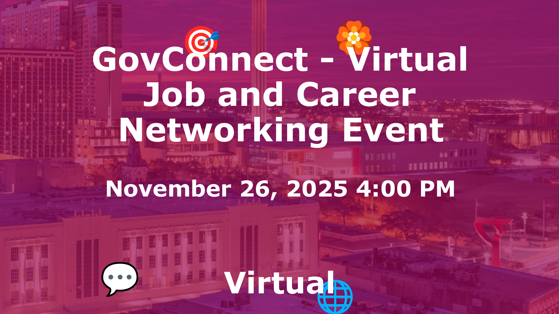 GovConnect - Virtual Job and Career Networking Event event image